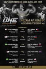 Watch ONE FC 2 Battle of Heroes Undercard Wolowtube